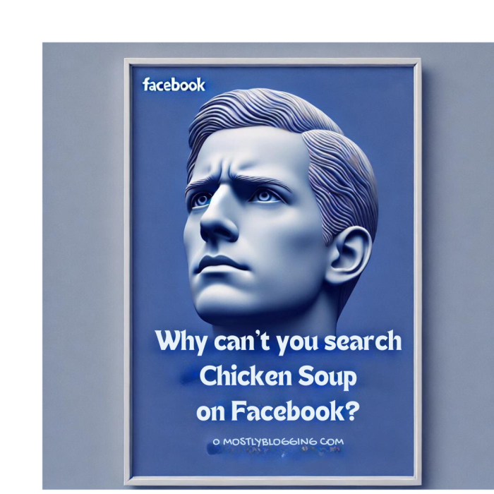 why can you not search Chicken Soup on Facebook
